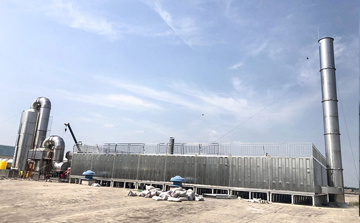 喷漆废气治理 生物法废气处理工程现场